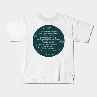 John B and Sarah's Vows - Outer banks - circle Kids T-Shirt